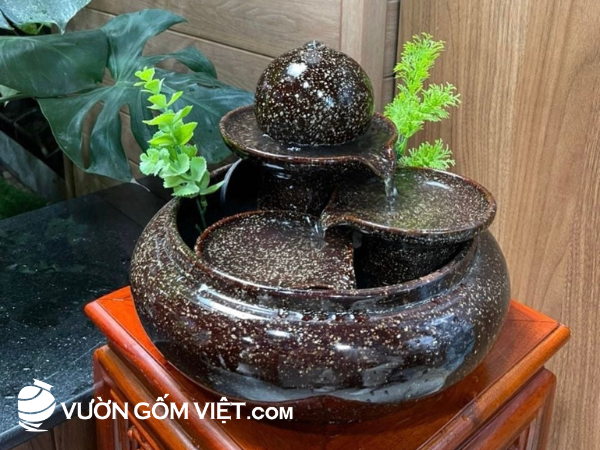 thác nước mini để bàn làm việc