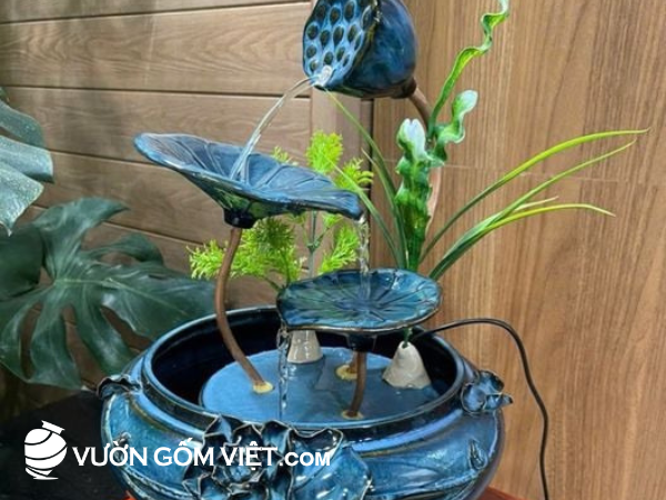 tiểu cảnh thác nước mini để bàn