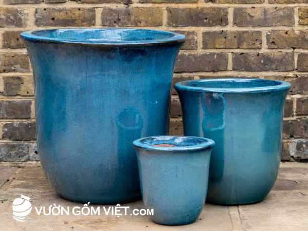 chậu gốm trồng cây
