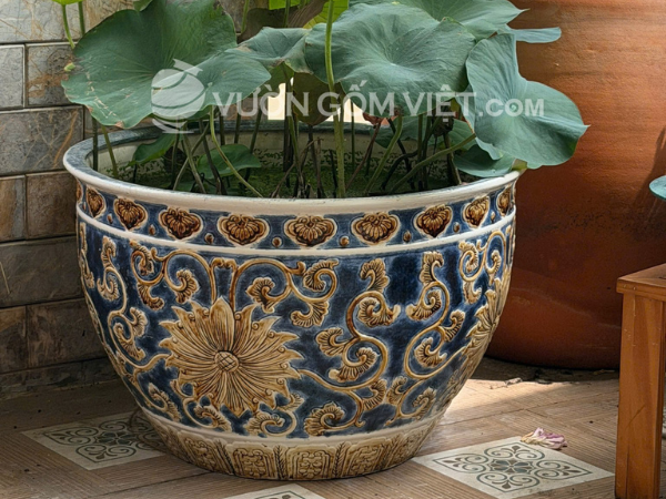 chậu gốm trồng cây