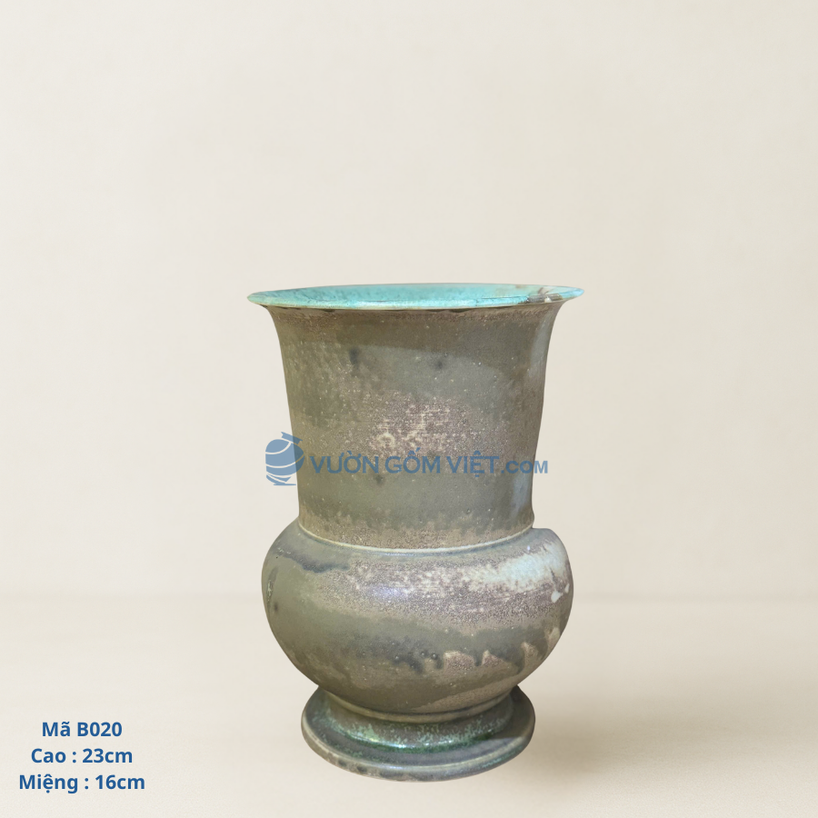 Lọ Hoa Dáng Miệng Rộng Hỏa Biến - B020