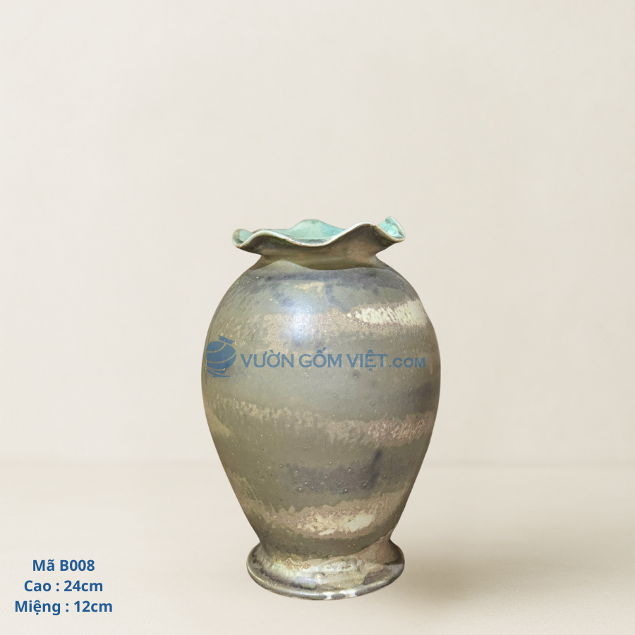 Lọ Cắm Hoa Miệng Loe - B008