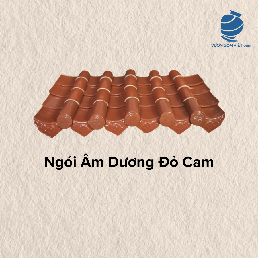 Ngói Âm Dương Đỏ Cam
