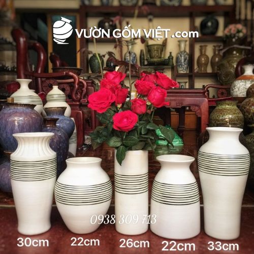 Bình hoa gốm sứ trang trí 01