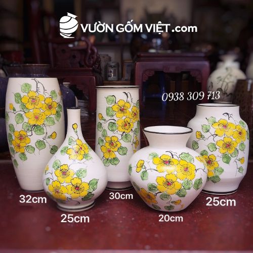 Bình hoa gốm sứ trang trí 02