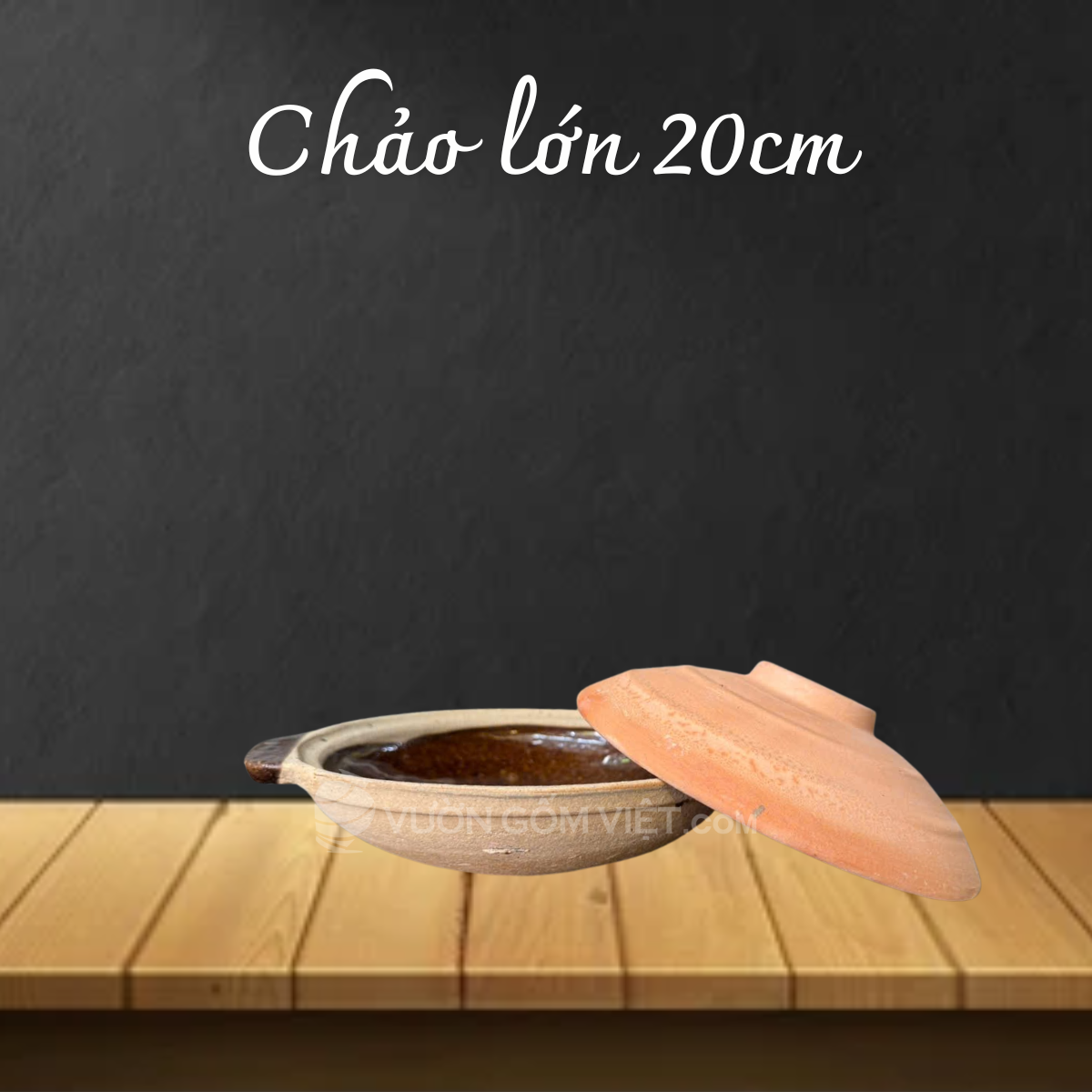 Chảo lớn đất nung 20cm