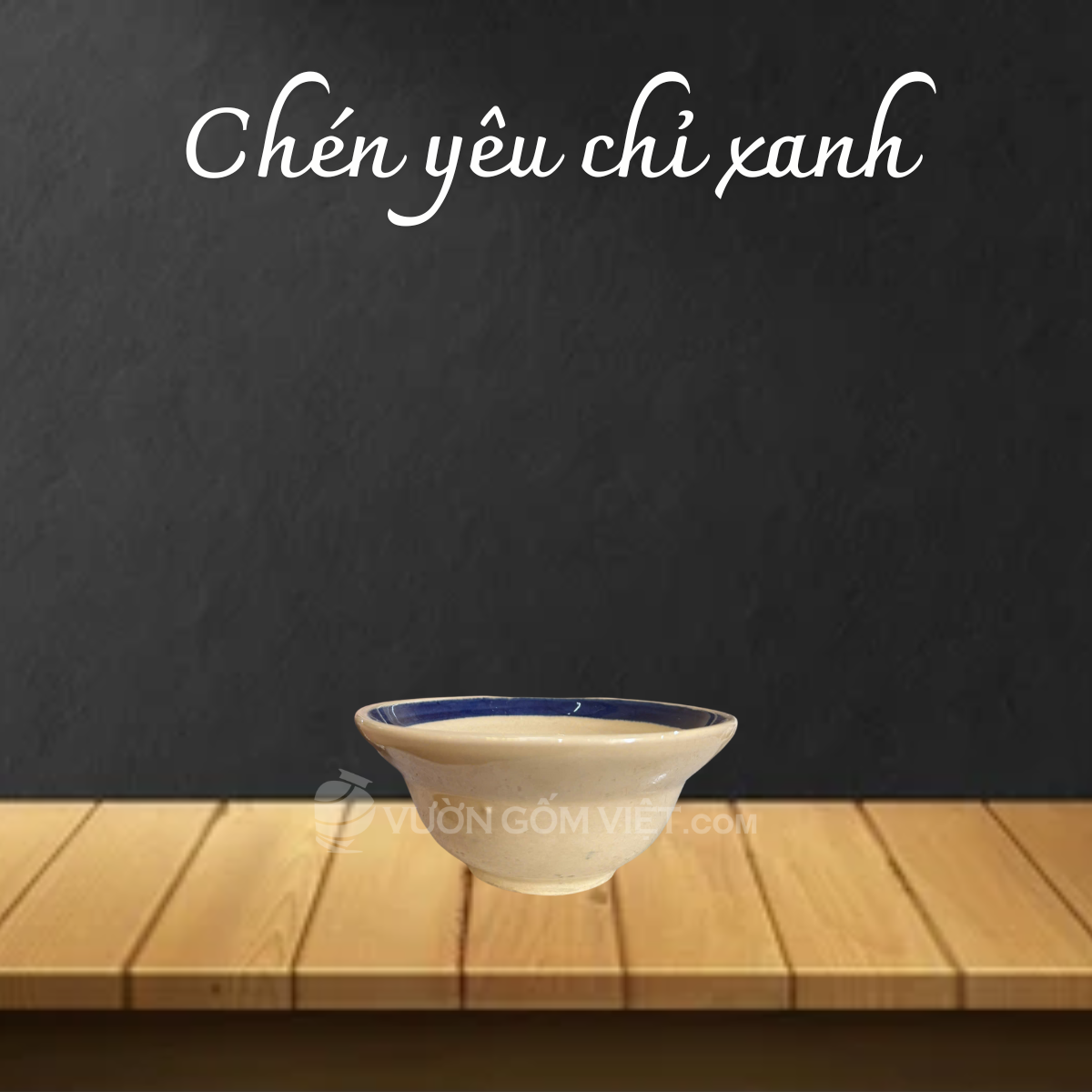 Chén Yêu Chỉ Xanh 13.5cm