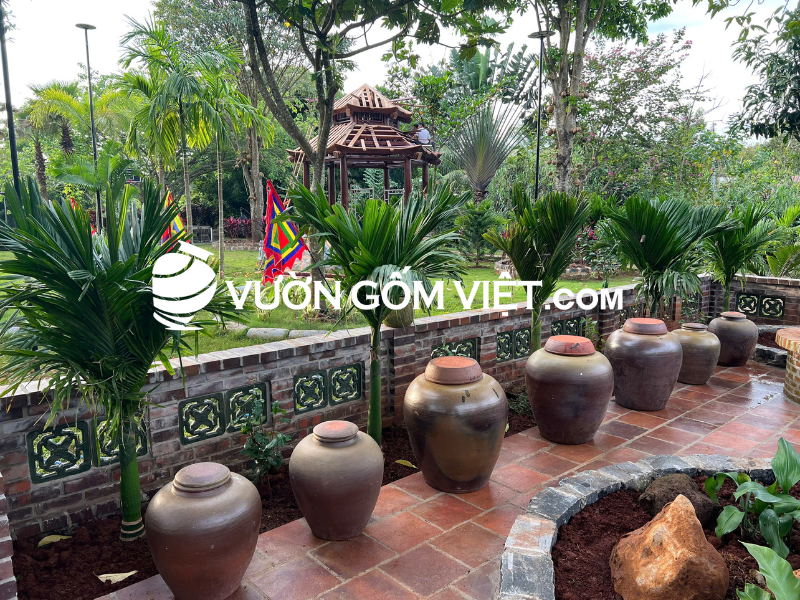 chum sành decor sân vườn
