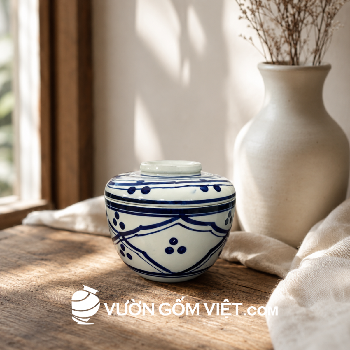 Mẫu Thố Bi đựng gia vị kiểu xưa
