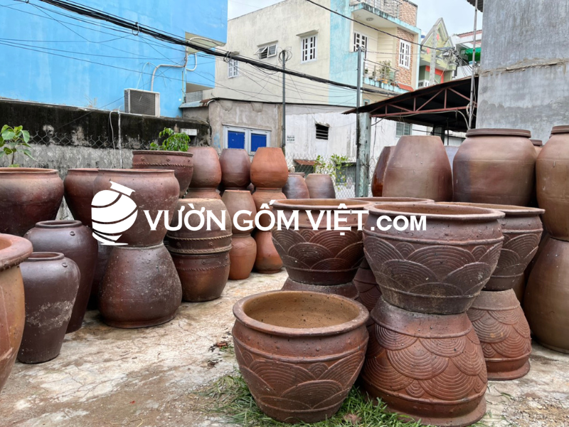 chậu trồng cây đất nung