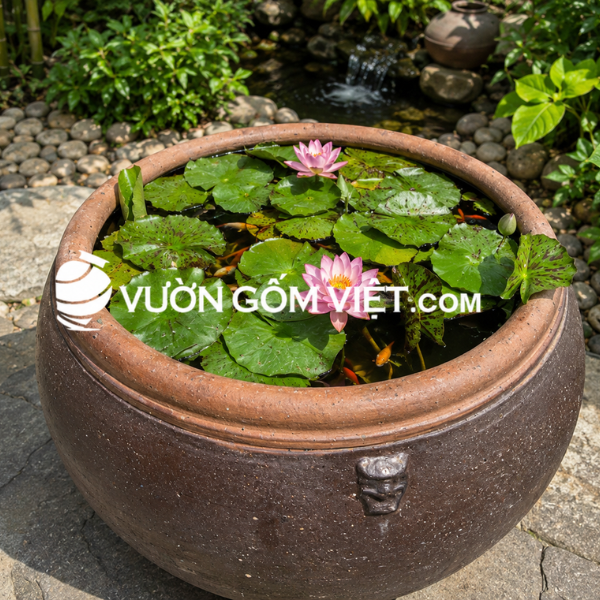 lu trồng sen nuôi cá