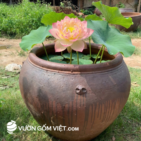 lu trồng sen nuôi cá
