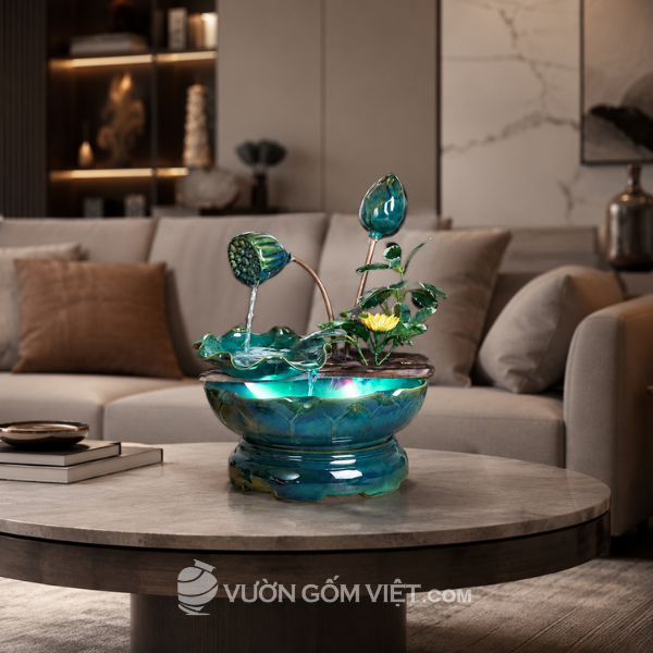 Bộ Phong Thủy Thác Nước Nụ Sen