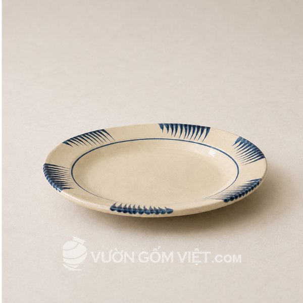 Đĩa cạn phết xanh