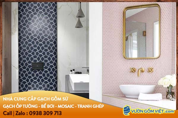 Chọn gạch mosaic ốp phòng tắm theo tiêu chuẩn gì?