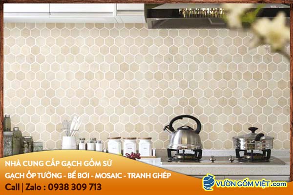 Giải mã cơn sốt dùng gạch mosaic ốp bếp