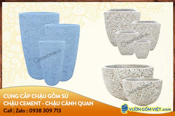 Cung cấp chậu gốm cảnh quan mẫu mã đa dạng giá hợp lý