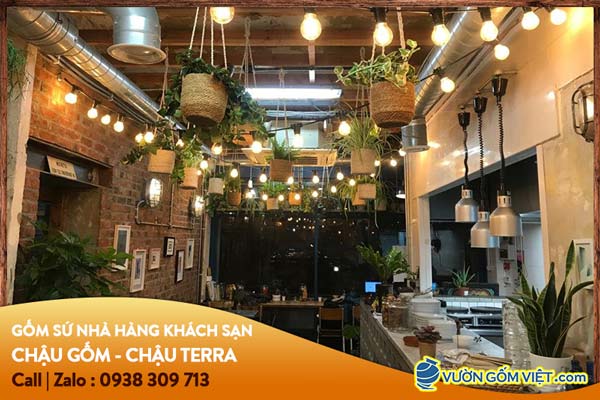 Cung cấp gốm sứ nhà hàng khách sạn giá tốt, in logo - Vườn Gốm