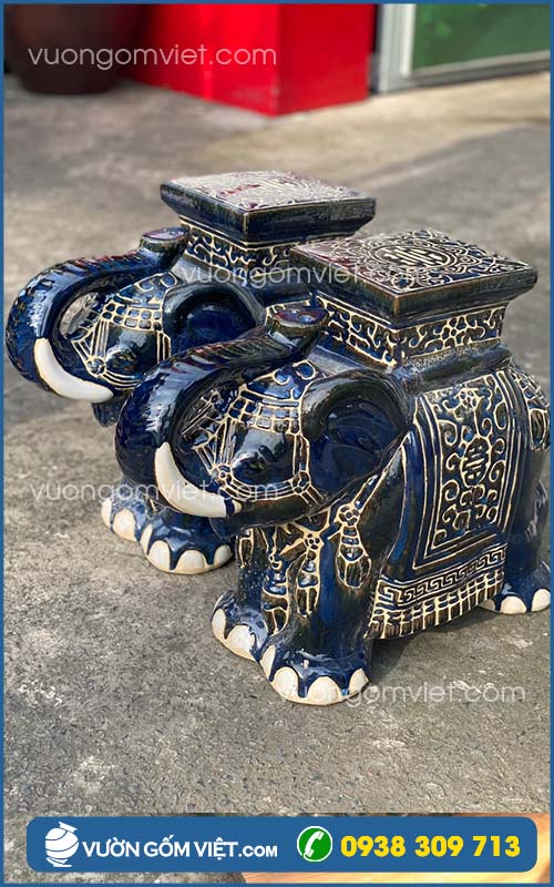 Đôn gốm con voi