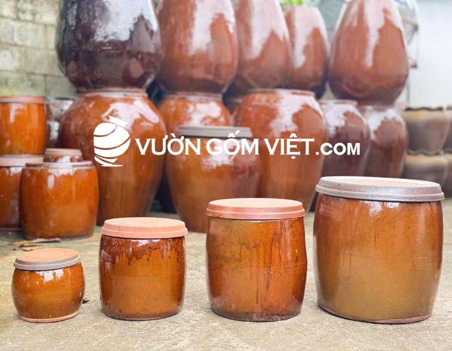 lu sành muối dưa, đựng gạo