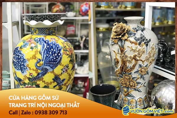 Cách lựa chọn bình gốm trang trí phòng khách