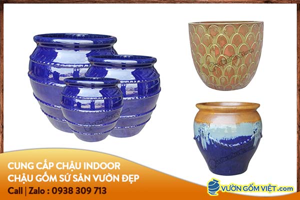 sức hấp dẫn của chậu hoa gốm sứ Bát Tràng