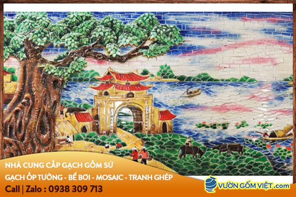 Tranh gốm sứ trang trí vườn là gì?