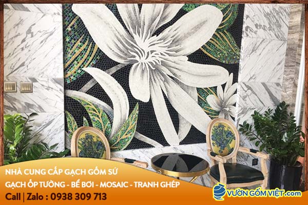 Nhà cung cấp gạch ốp tường, ốp bể bơi, tranh gốm ghép mosaic