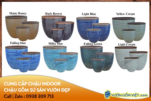 Các loại chậu cảnh gốm sứ được ưa chuộng nhất