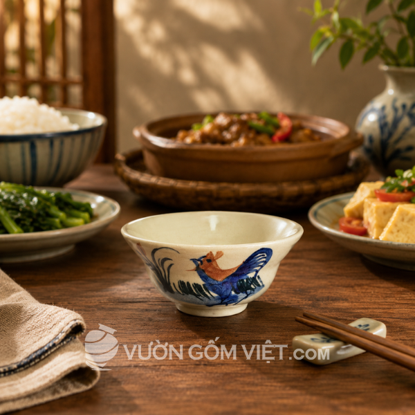 Chén yêu vẽ gà