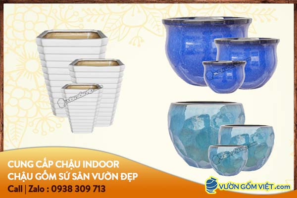 Xưởng sản xuất và cung cấp chậu gốm sứ Bình Dương giá sỉ