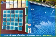 Cách chọn gạch mosaic bể bơi an toàn chống trơn hiệu quả