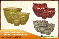 Chậu gốm sứ giá sỉ Tphcm - Nhà sản xuất và cung cấp