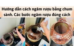 Hướng dẫn cách ngâm rượu bằng chum sành, các bước ngâm rượu đúng cách