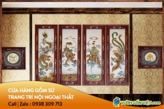 Gốm sứ trang trí nhà đẹp tạo sự sang trọng ấm cúng