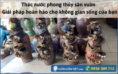 Thác nước phong thủy sân vườn - Giải pháp hoàn hảo cho không gian sống của bạn
